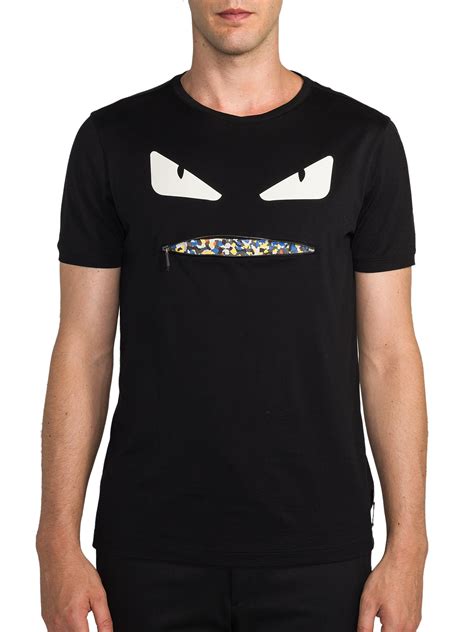 fendi monster shirt old|Fendi Men's T.